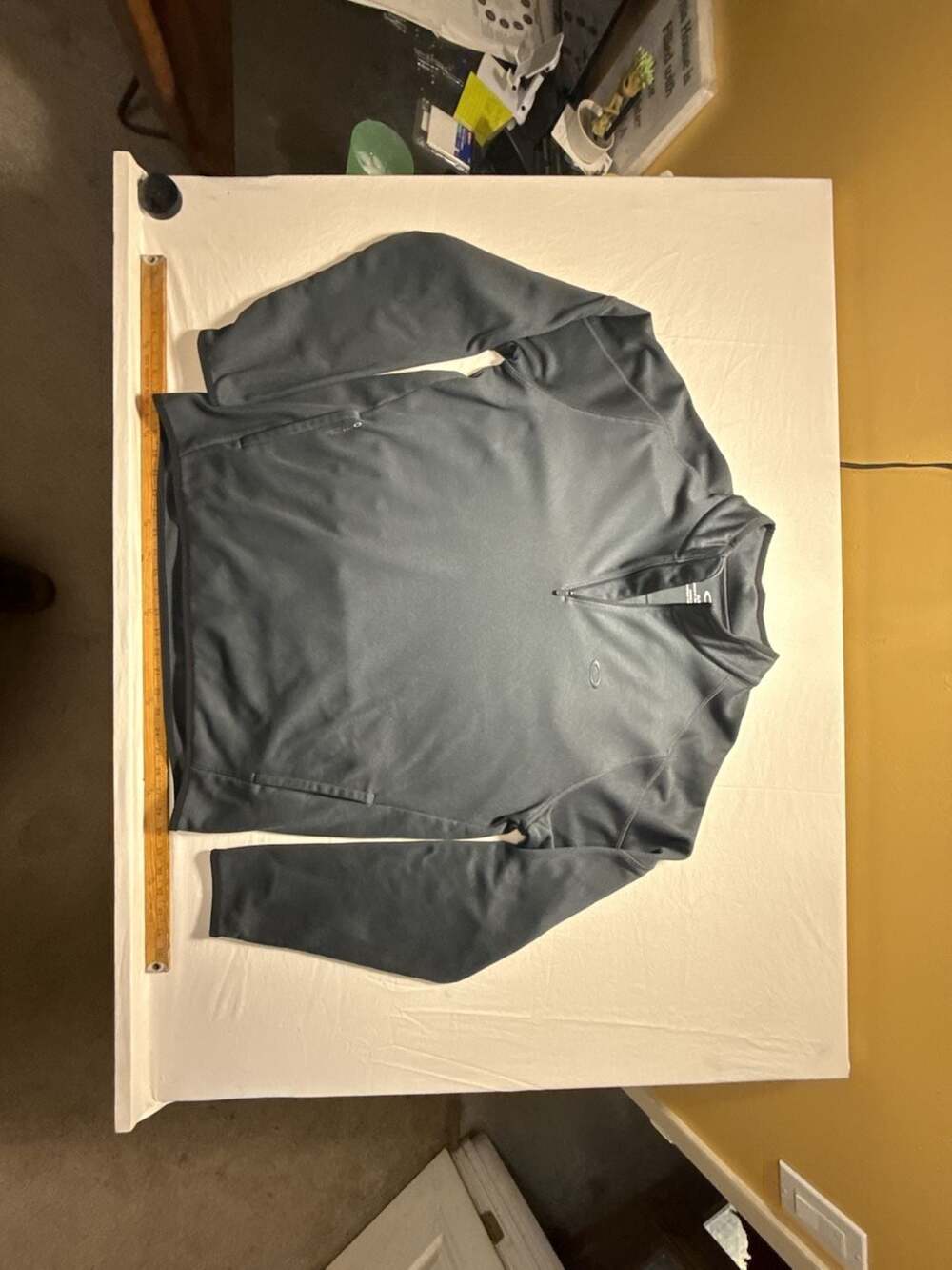 Oakley Quarter Zip Pullover Size XL/TG Gray Fleece